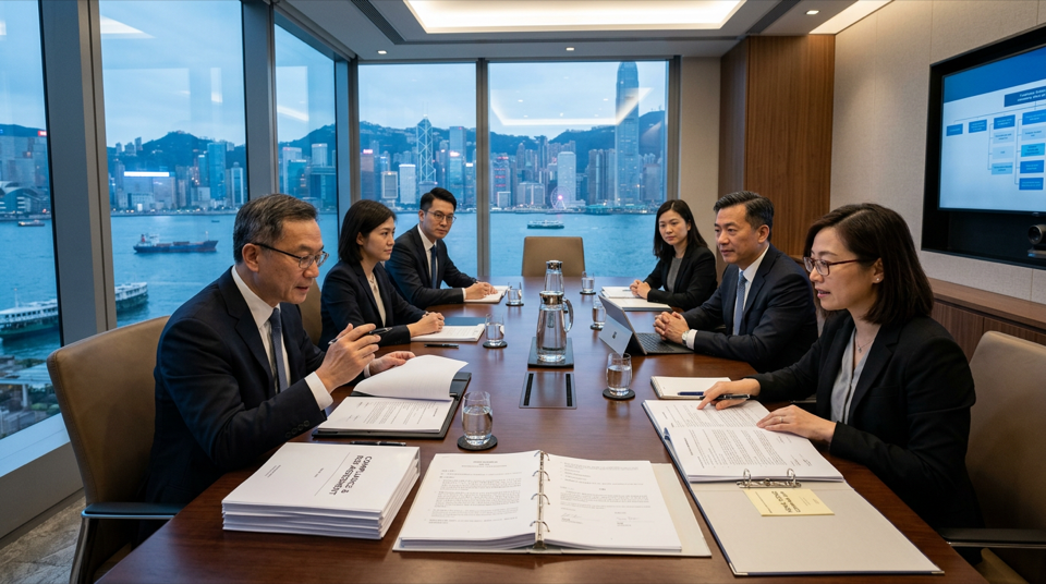 香港公司商業法律會議場景